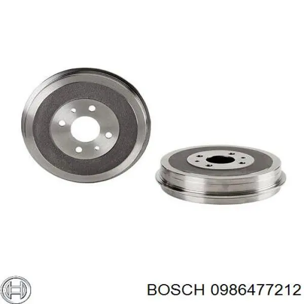 0 986 477 212 Bosch freno de tambor trasero