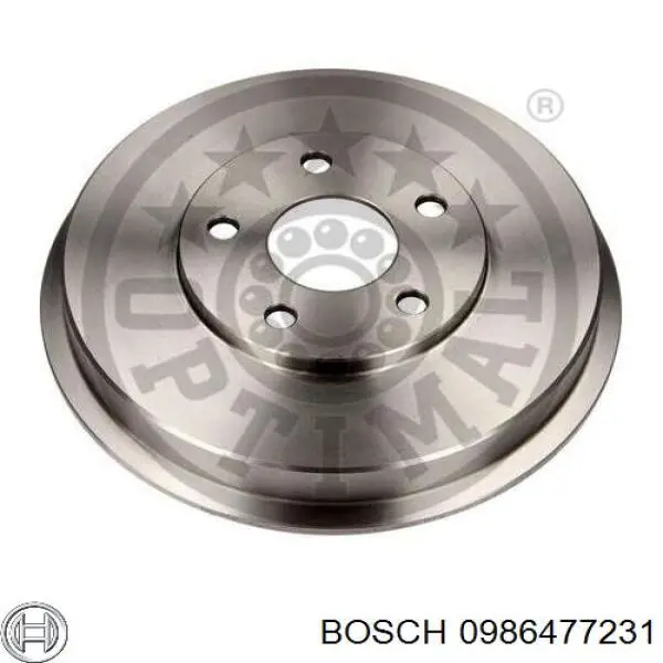 0 986 477 231 Bosch freno de tambor trasero