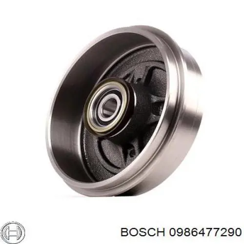 0 986 477 290 Bosch freno de tambor trasero