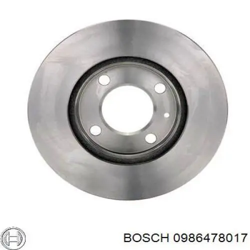 0986478017 Bosch freno de disco delantero