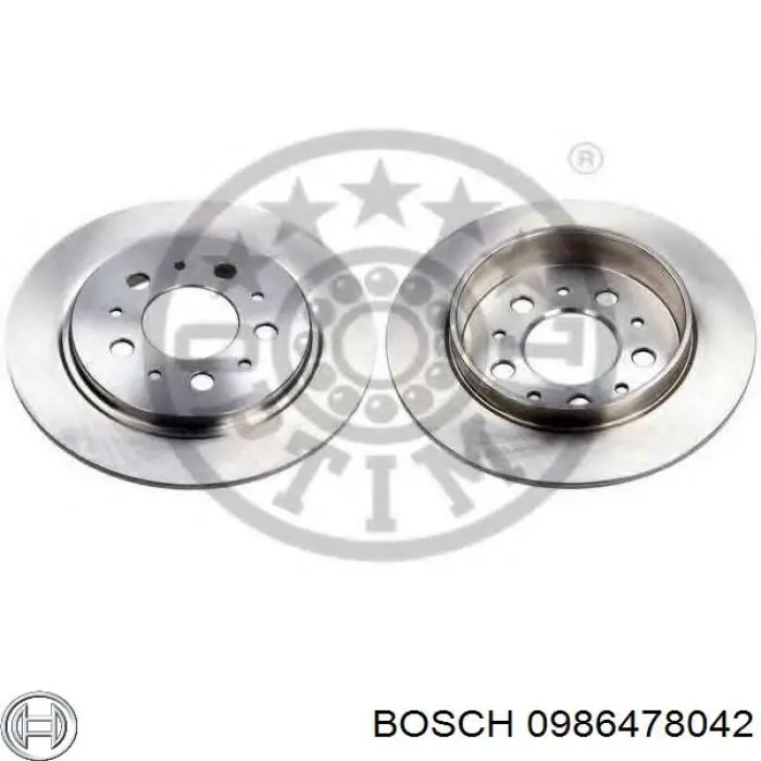 0986478042 Bosch disco de freno trasero