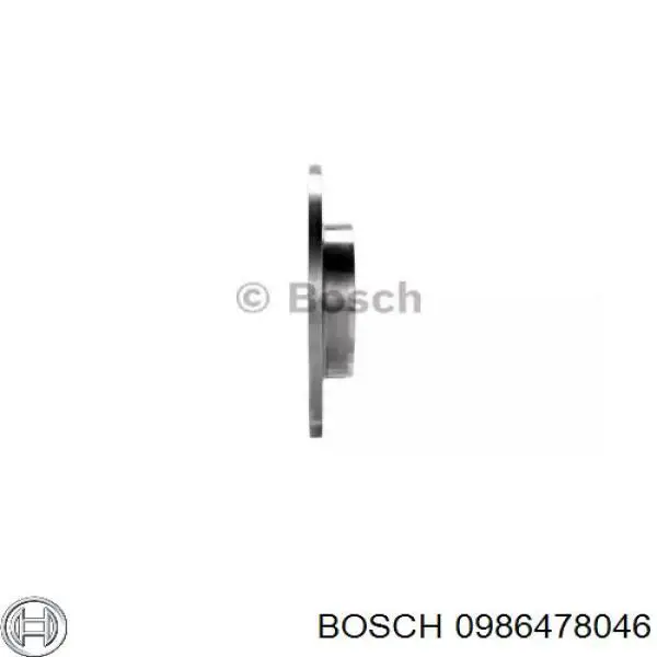 0986478046 Bosch freno de disco delantero