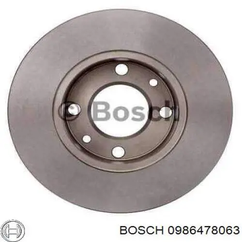 0986478063 Bosch freno de disco delantero