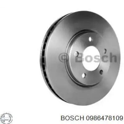 0 986 478 109 Bosch freno de disco delantero