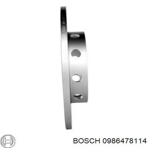 0 986 478 114 Bosch freno de disco delantero