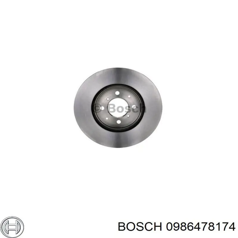 0986478174 Bosch freno de disco delantero