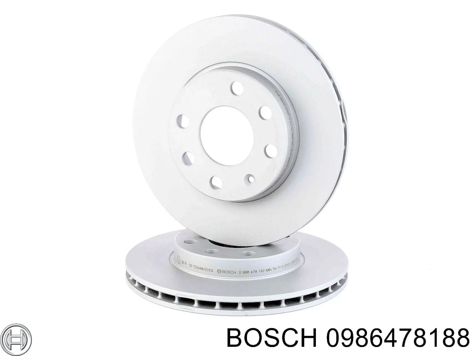 0986478188 Bosch disco de freno trasero