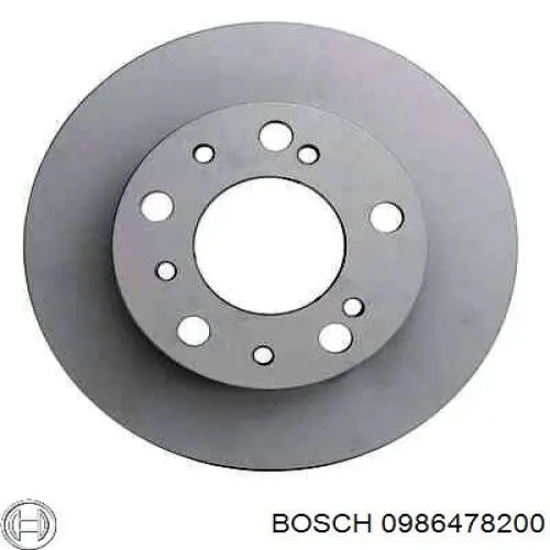 0986478200 Bosch freno de disco delantero