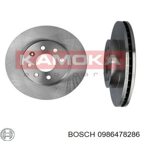 0986478286 Bosch freno de disco delantero