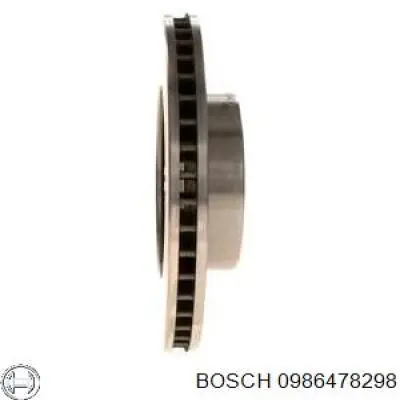 0 986 478 298 Bosch freno de disco delantero