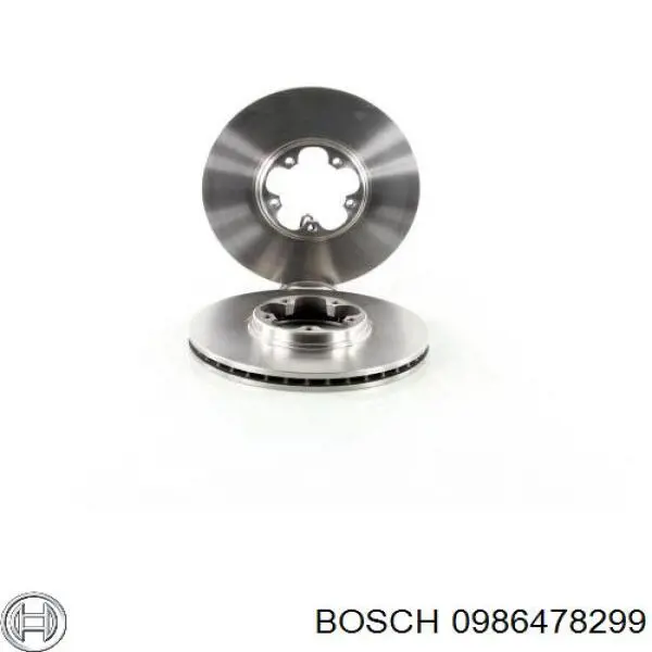 0 986 478 299 Bosch freno de disco delantero