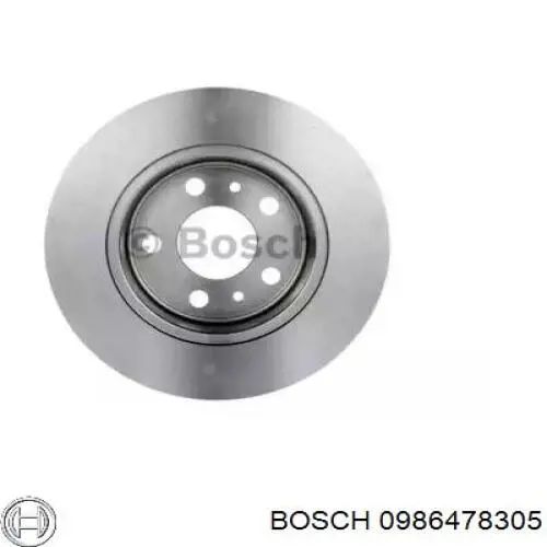 0 986 478 305 Bosch disco de freno trasero