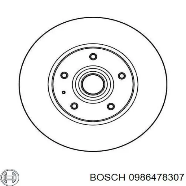 0986478307 Bosch freno de disco delantero