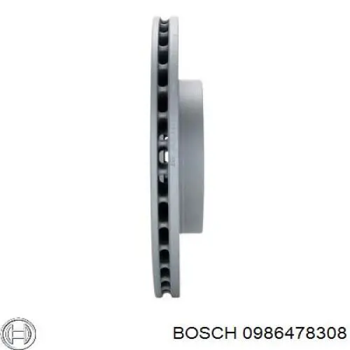 0 986 478 308 Bosch freno de disco delantero