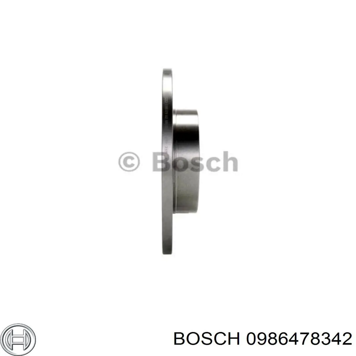 0986478342 Bosch disco de freno trasero