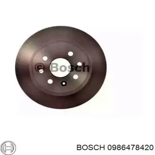 0986478420 Bosch disco de freno trasero