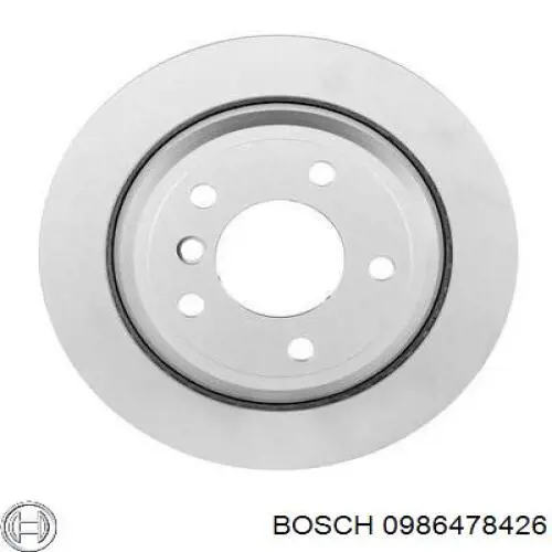 0986478426 Bosch disco de freno trasero