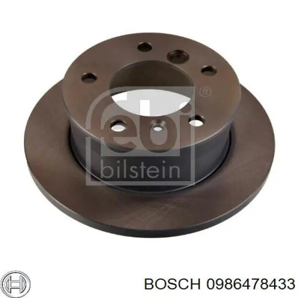 0986478433 Bosch disco de freno trasero