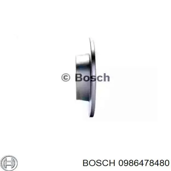 0986478480 Bosch disco de freno trasero