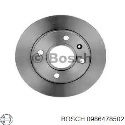 0986478502 Bosch freno de disco delantero