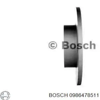 0 986 478 511 Bosch freno de disco delantero