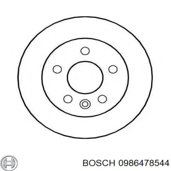 0986478544 Bosch freno de disco delantero