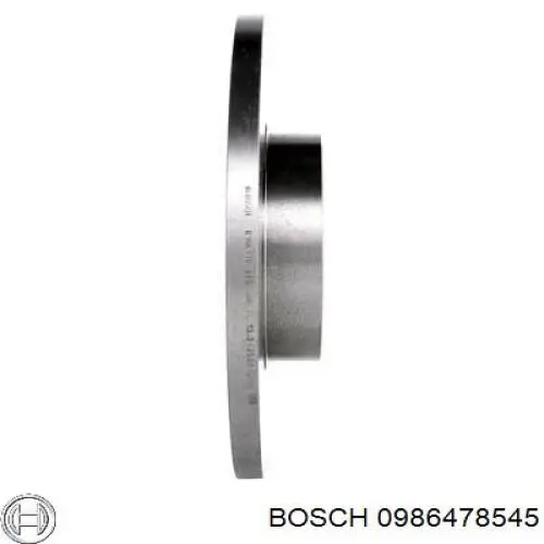 0986478545 Bosch freno de disco delantero