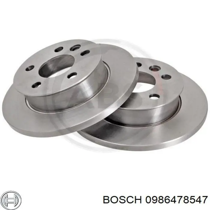 0986478547 Bosch freno de disco delantero