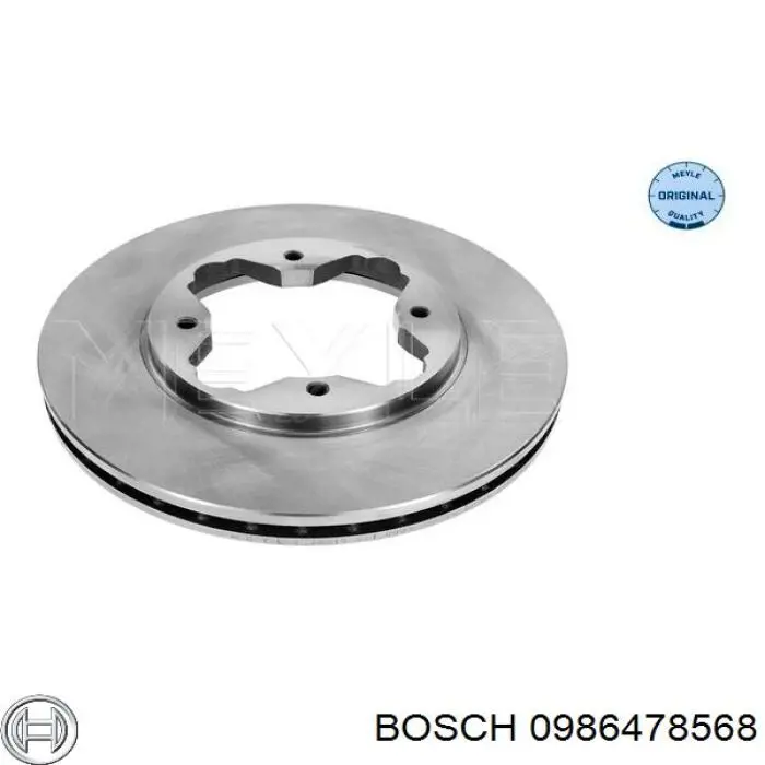 0986478568 Bosch freno de disco delantero