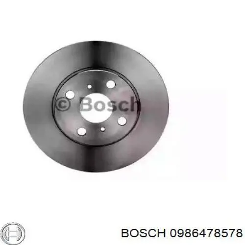 0986478578 Bosch freno de disco delantero