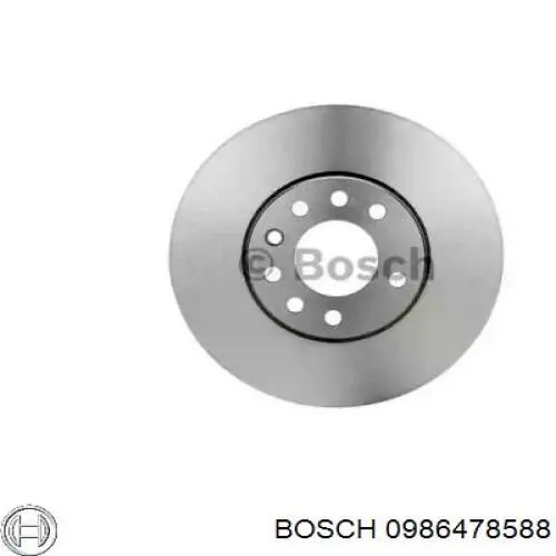 0986478588 Bosch freno de disco delantero