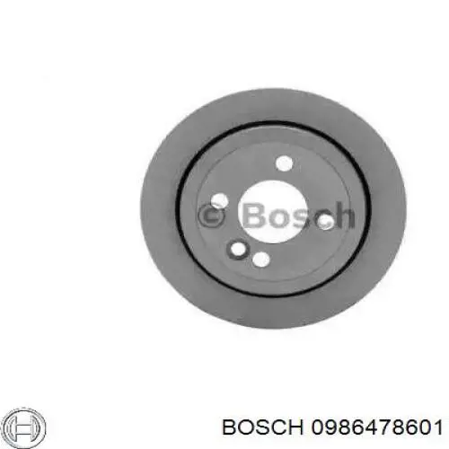 0986478601 Bosch disco de freno trasero