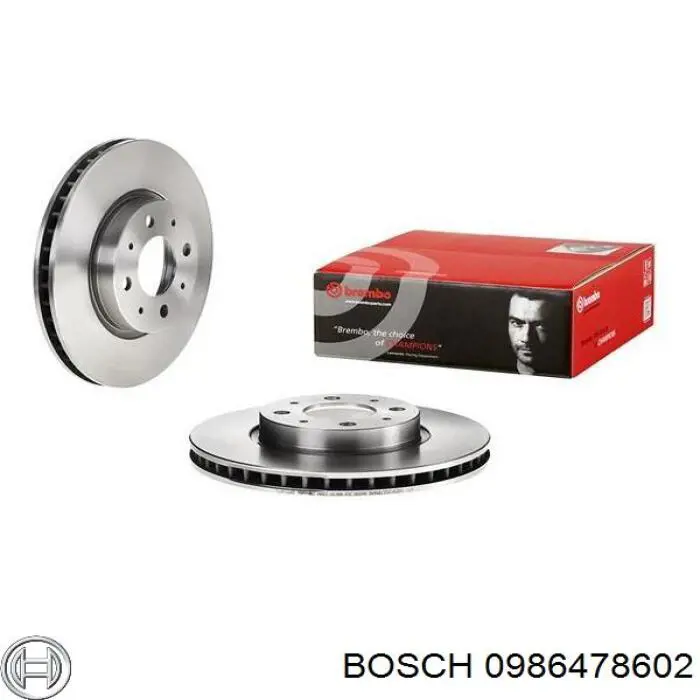 0 986 478 602 Bosch freno de disco delantero