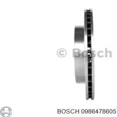 0 986 478 605 Bosch disco de freno trasero