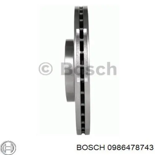 0986478743 Bosch freno de disco delantero