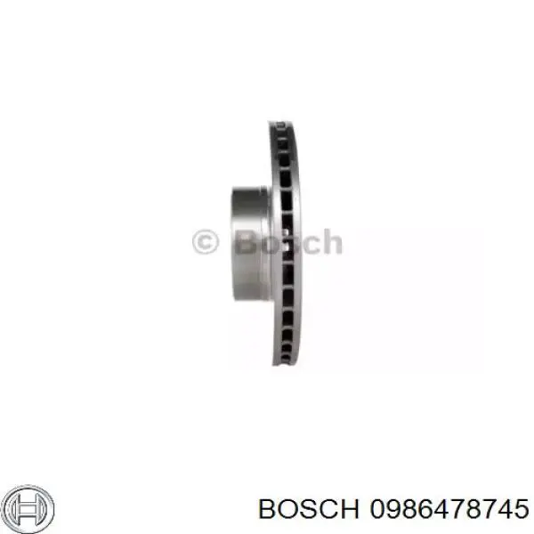 0986478745 Bosch freno de disco delantero