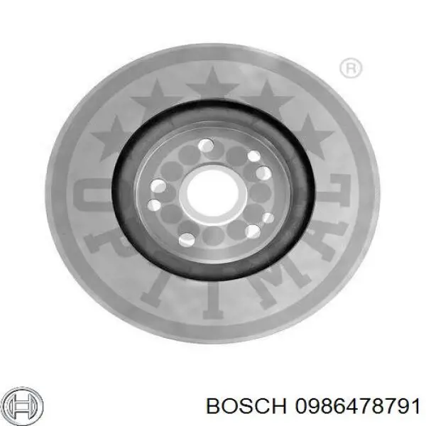 0 986 478 791 Bosch freno de disco delantero