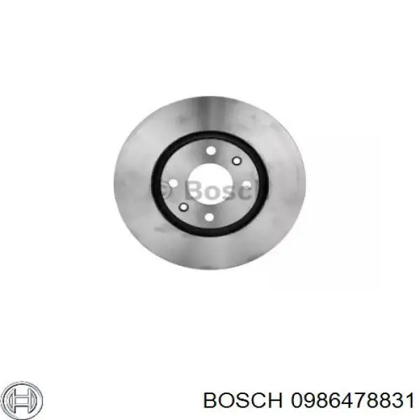 0986478831 Bosch freno de disco delantero