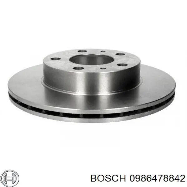 0 986 478 842 Bosch freno de disco delantero