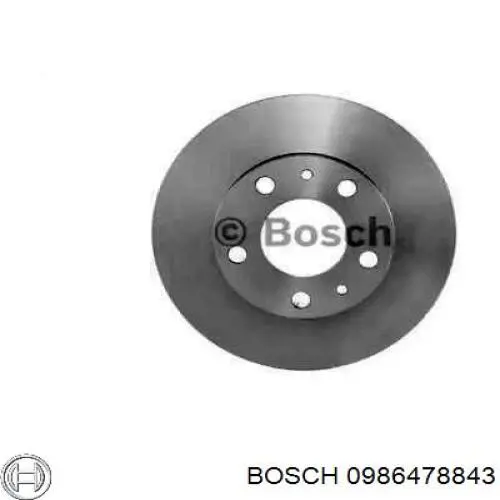 0986478843 Bosch freno de disco delantero