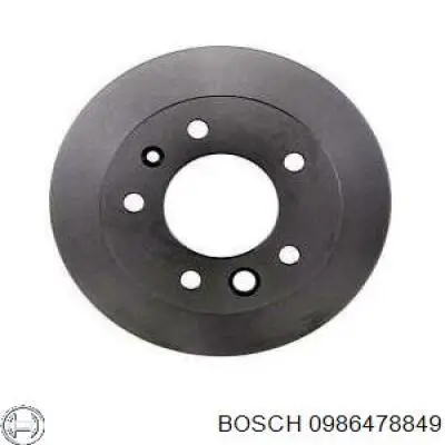 0986478849 Bosch freno de disco delantero