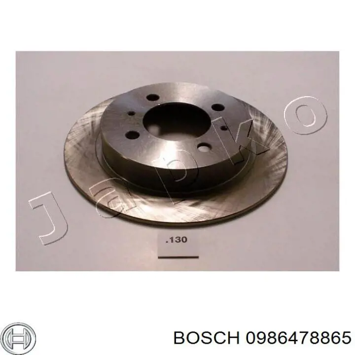 0986478865 Bosch disco de freno trasero