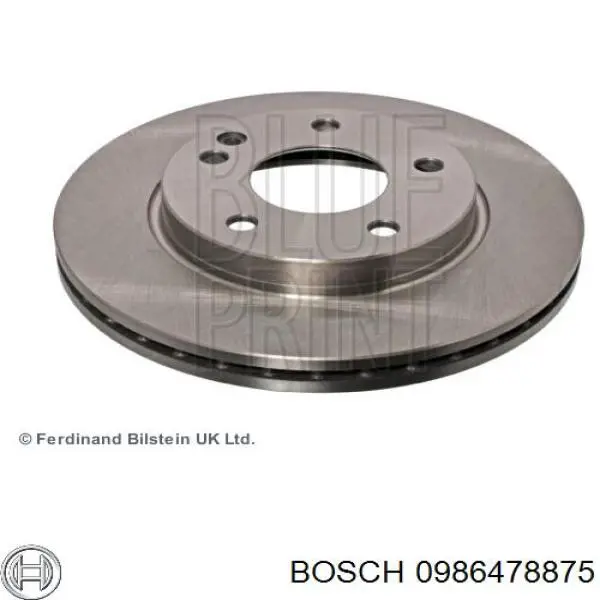 0986478875 Bosch freno de disco delantero