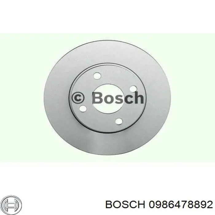 0986478892 Bosch freno de disco delantero