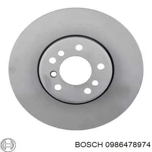 0986478974 Bosch freno de disco delantero