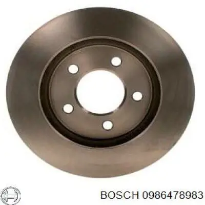 0986478983 Bosch freno de disco delantero