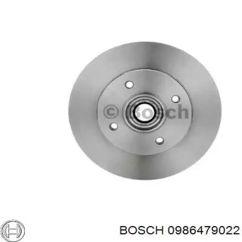 0986479022 Bosch disco de freno trasero