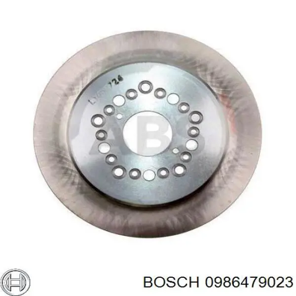 0986479023 Bosch disco de freno trasero