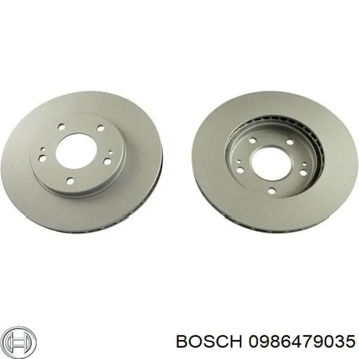 0986479035 Bosch freno de disco delantero