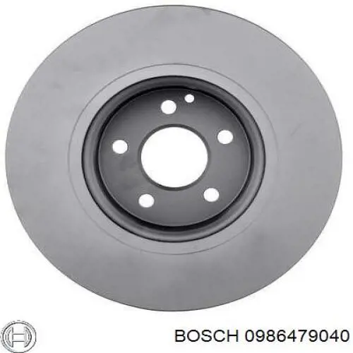 0 986 479 040 Bosch freno de disco delantero